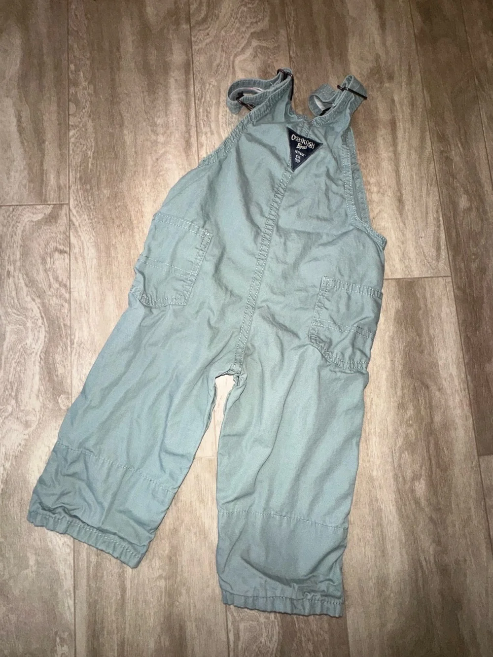 OshKosh B'gosh Mint Green Toddler Overalls